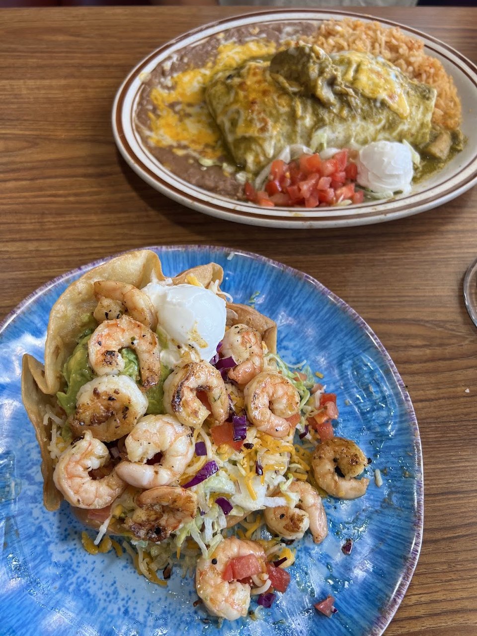 Steak Ranchero Camarones Ranchero